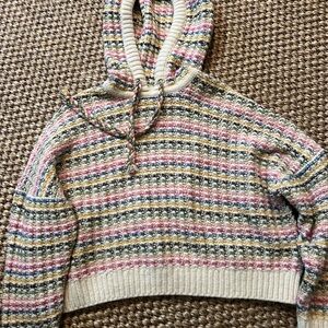 ba&sh Multicolor Striped Cowl Neck Sweater